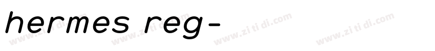 hermes reg字体转换